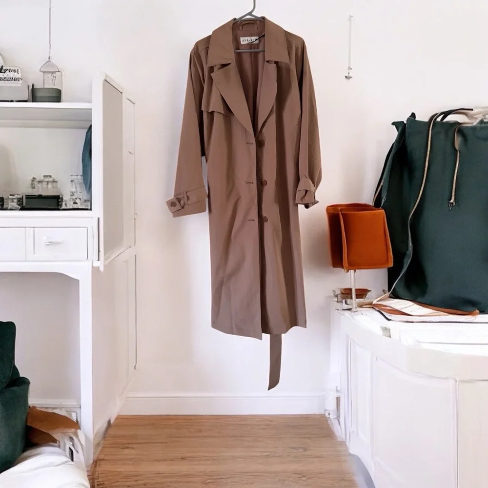 Ava & Viv Tan Trench Coat for Women - Picture 2 of 8